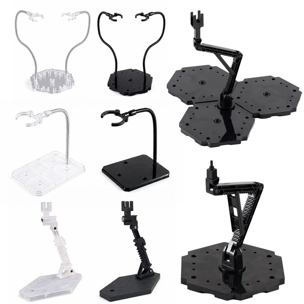 Replaceable Connectors Action Figure Stand Adjustable Arm Model Support Stand  Model Display