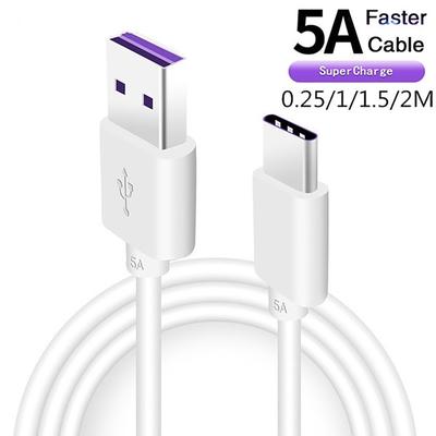 Kabel 5A Supercharge USB Typ C Datenkabel für Huawei P30 Lite Honor 9X Samsung A12 Xiaomi LG Super Quick Charge
