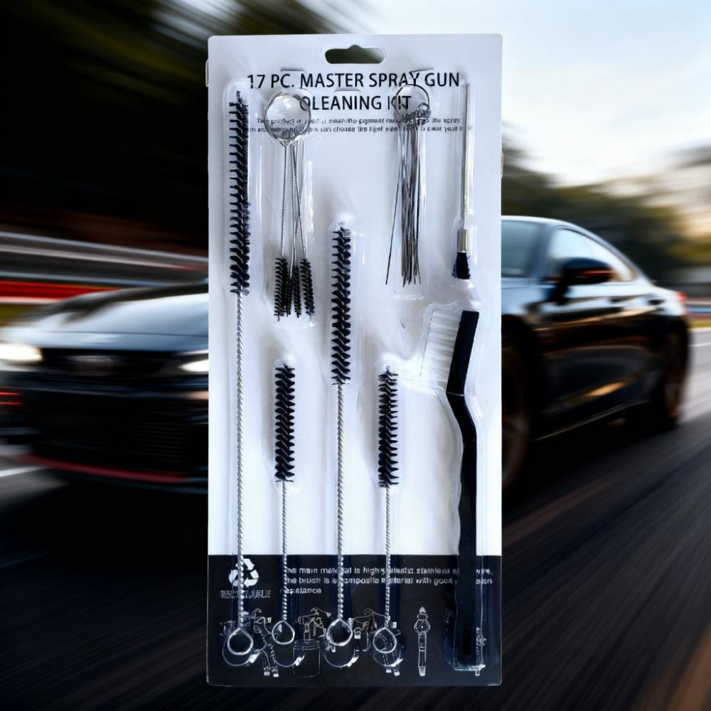 23/17 шт. Профессиональная щетка для чистки краскопульта Набор для чистки краскопульта Инструменты для чистки Игла для чистки кисти