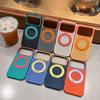 Dissipation Heat Rotatable Holder Magnetic Bumper Case For iPhone 18 17 Pro Max 16 15 14 13 For Magsafe Hit Color Cover Shell