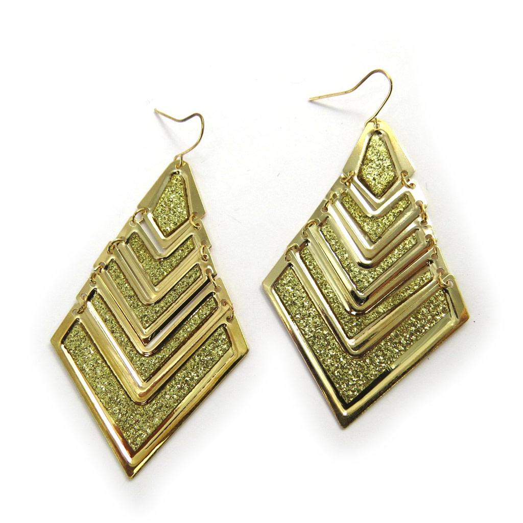 Les Trésors De Lily [L7623] - Gold 'Cléopatra' Earrings