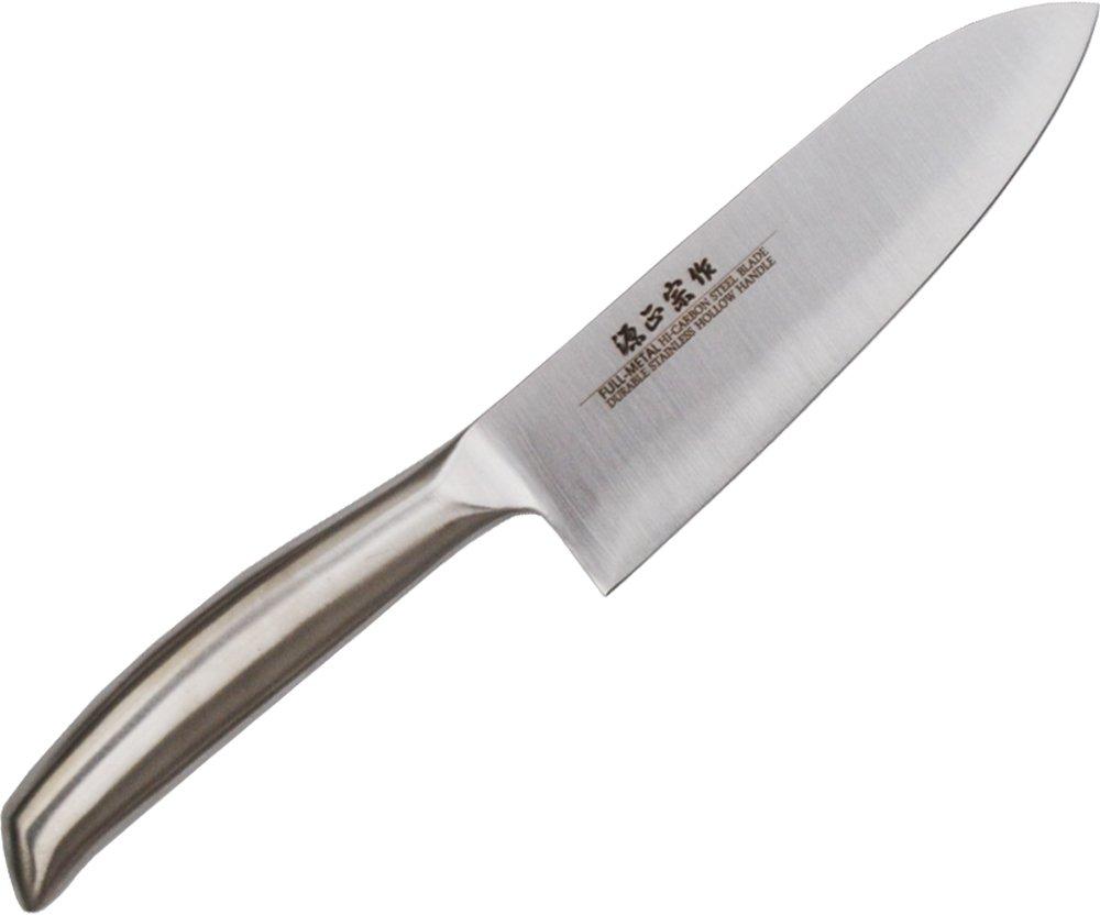 Satake Sangyo Messer Santoku Santoku Hergestellt aus Vollstahl Gen Masamune Set Messer/Schälmesser/Kleines Messer, Japan, Stahl,