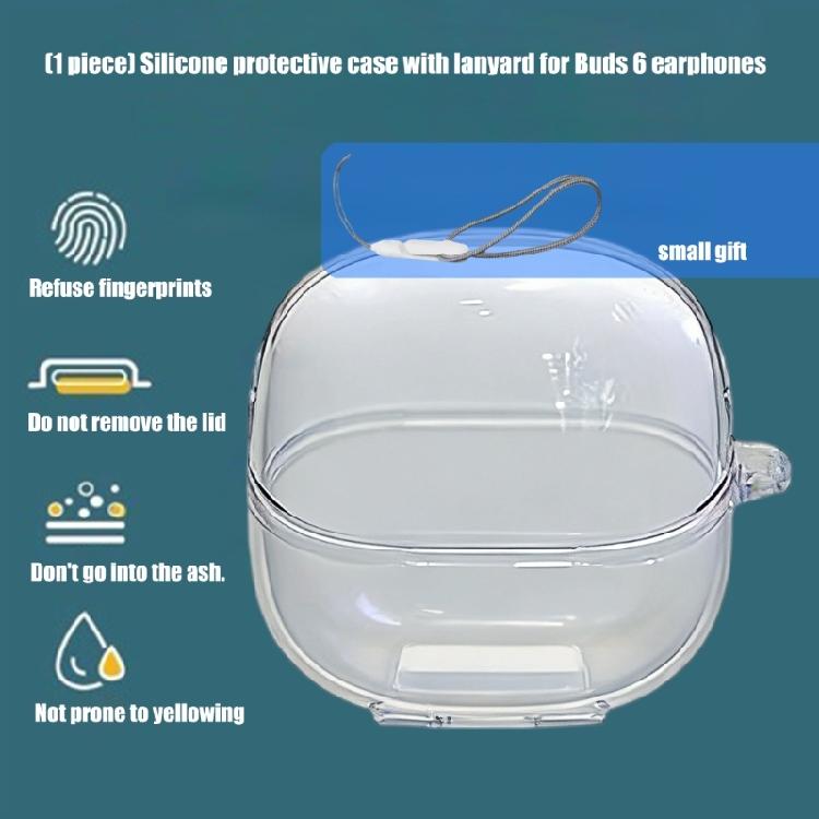 Flexible Guard Soft TPU Protective Case Housing For Buds 6 Earphone Shockproof Cover Scratch Resistant Sleeve Daily Use