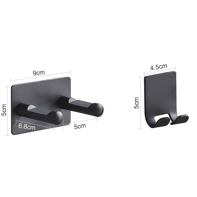 Space Aluminium Storage Bracket Hanger Organizer Silver Bathroom Wall Mount Universal Rustproof Free Punch Hair Dryer Holder