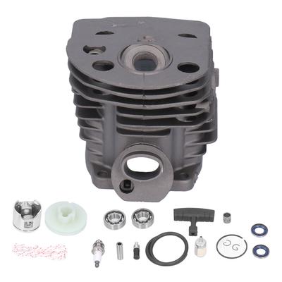 Set Cilindro Pistone Candela Cuscinetto Guarnizioni Alluminio 46mm Adatto per Motosega Husqvarna 55 51