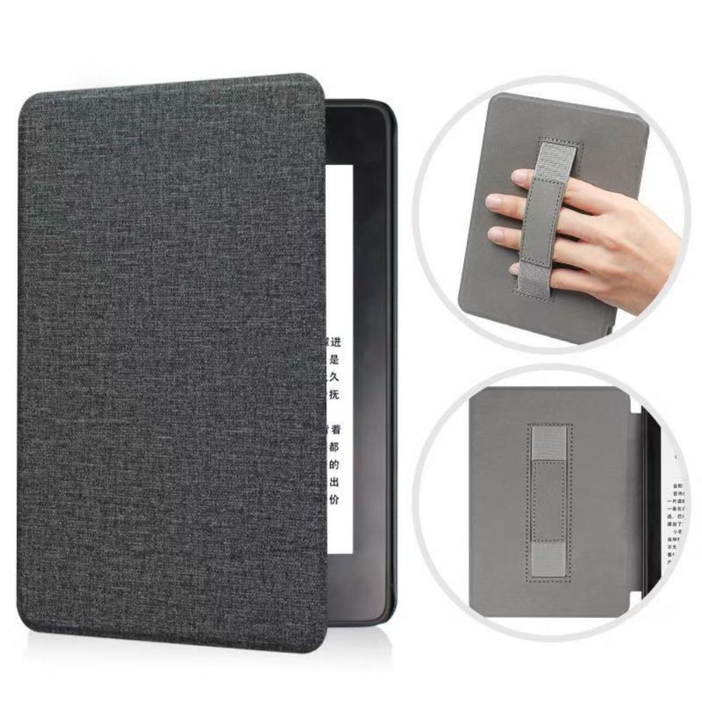 Kindle Case 2024 for Amazon Kindle 658 Youth Edition KPW6 Fabric Cover with Hand Strap Protective Shell
