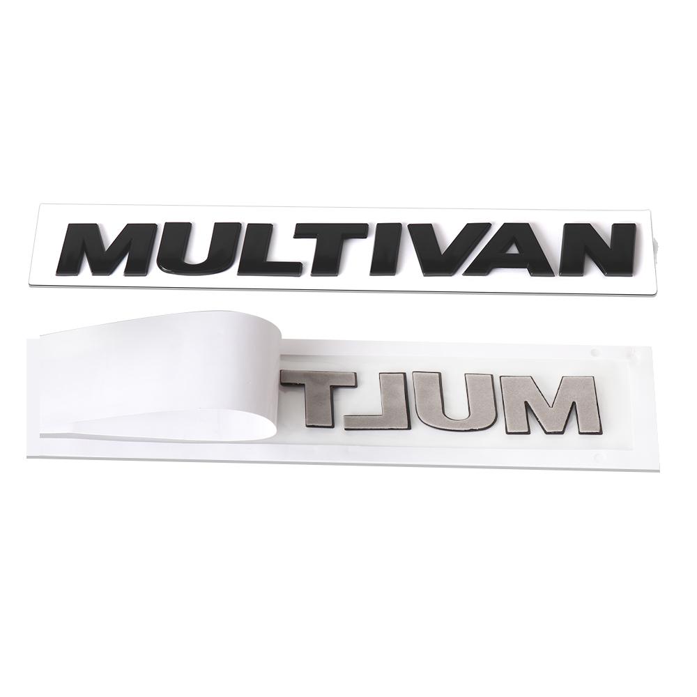 1pc 3D ABS MULTIVAN Letter Logo Car Sticker Tail Bumper Badge Auto Rear Trunk Emblem Decals For VW MULTIVAN Passat Accessories