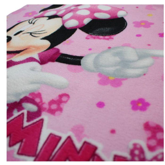 Cape De Bain -Poncho - Disney - Minnie - 100% microfibre - 100 x 50 cm - rose - Couleur:Rose Taille:Taille Unique - Rose
