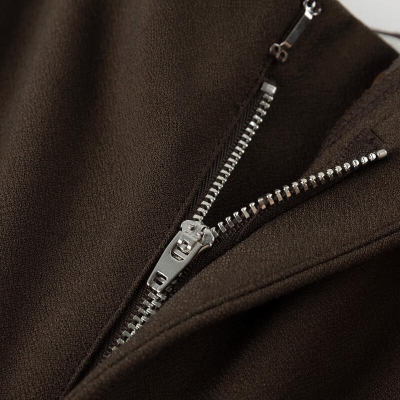 broadcast Drape Straight High-Waist Casual Long Pants