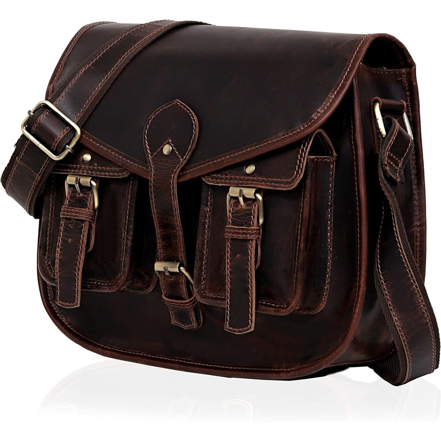 Кожаные женские сумки через плечо — фото 3