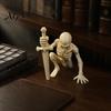 Mysterious Room Ornament 3D Printed Skeleton Figurine with Swords, Creative Desktop Ornament, Gifts for Friends Swords Statue Home Office Halloween