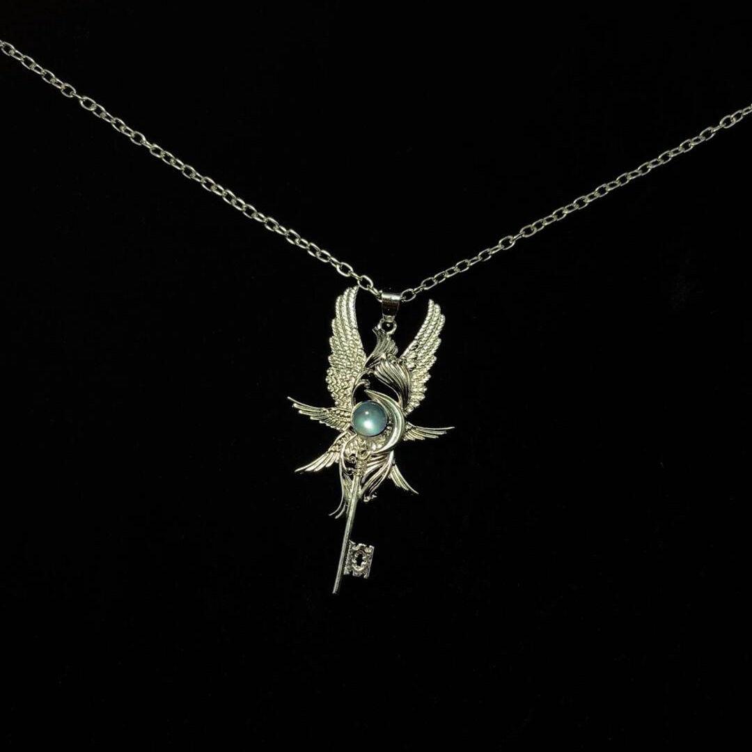 

Винтажное ожерелье с подвеской в виде птицы - Аксессуары с ангельскими драгоценными камнями - Нишевый стиль Серый лунный свет - Универсальное украшение Angel Wings Necklace [Cross Chain 60cm]