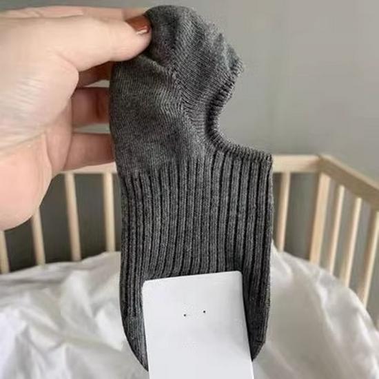 Women's Korean & Japanese Style Invisible Non-Slip Boat Socks - Unisex, Solid Color, Thin, Low-Cut for Spring/Summer