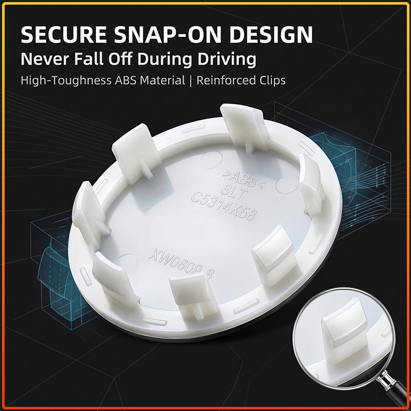 4 Bucăți 58MM Decal Embleme Jantă Anti-Rugină Capac Centru Roată Auto Rezistent la Zgârieturi Pentru KIA Sportage Rio Ceed Proceed Sorento Picanto Optima Niro