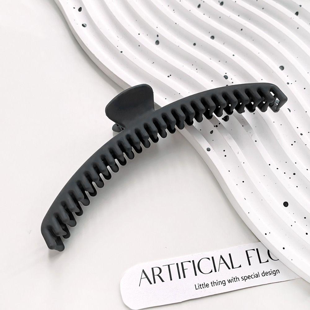 Large Matte Claw Clip Solid Color Geometric hair claw Fashion Thin Shark Clip Girls