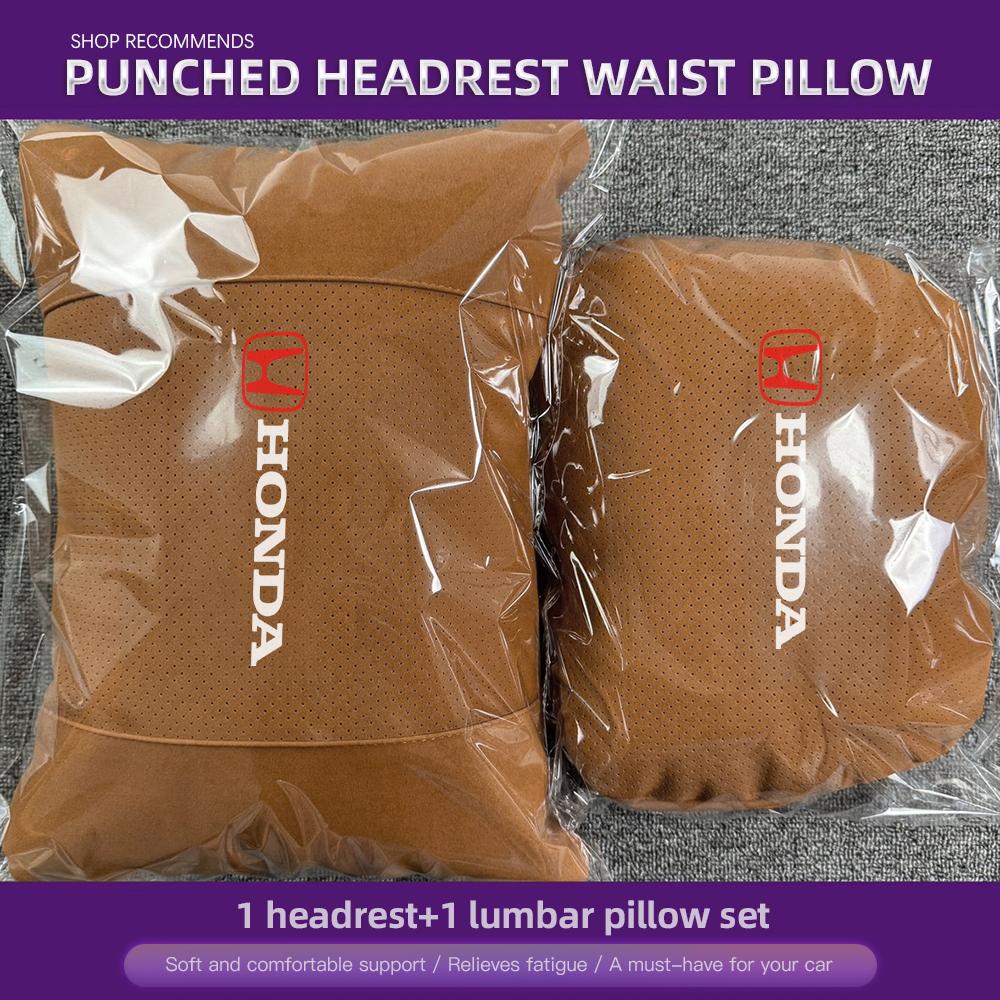 Honda Universal Car Headrest Neck Pillow Lumbar Support For Civic Accord Crosstour Spirior Odyssey Avancier UR-V Sienna Elysion CB0