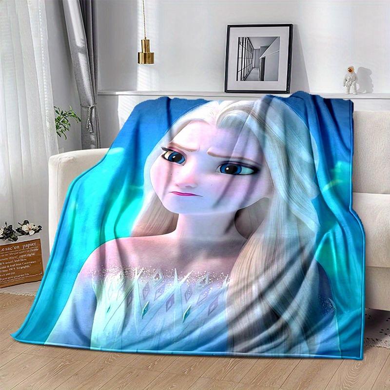 1pc, Elsa Frozen II Queen Elsa Ice Princess Blanket Home Decor, Couch Throw, Outdoor Blanket, Gift, Coverlet Suitable for Bedroom, Living
