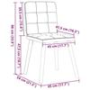VidaXL Chaises à manger lot de 6 gris clair tissu 3315438