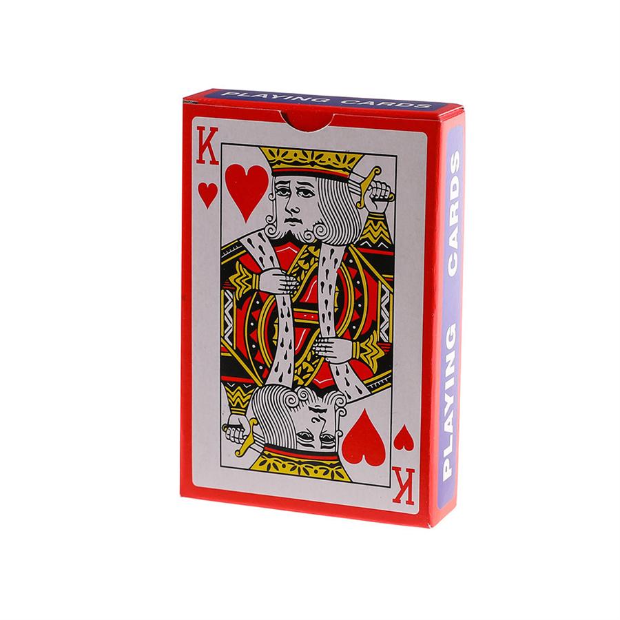 

54 New Pieces/Set 56X86Mm Grey Core Paper Poker King Deck Playing Cards Magic Tool Party Table Game Red Blue For Kids Adults Children s Birthday Gift