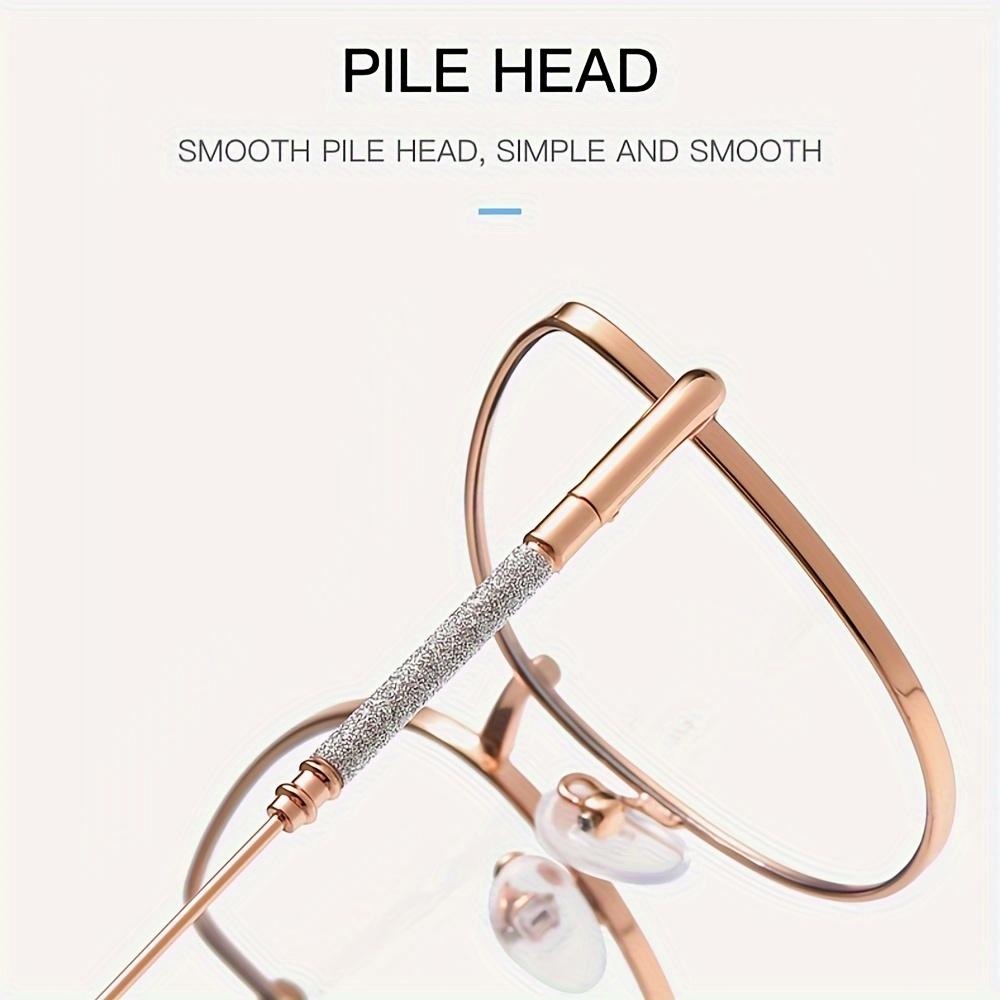 New Retro Metal Inlaid Cat Eye Frames For Men And Women Fashionable Glasses Lenses With Light Color Lenses With Blue Light