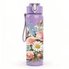 1PC Soft Mixed Pastel Bouquet 750ml Color Plastic Sports Water Bottle Leakproof Flip Straw Lid Suitable for Sports Office Home Use