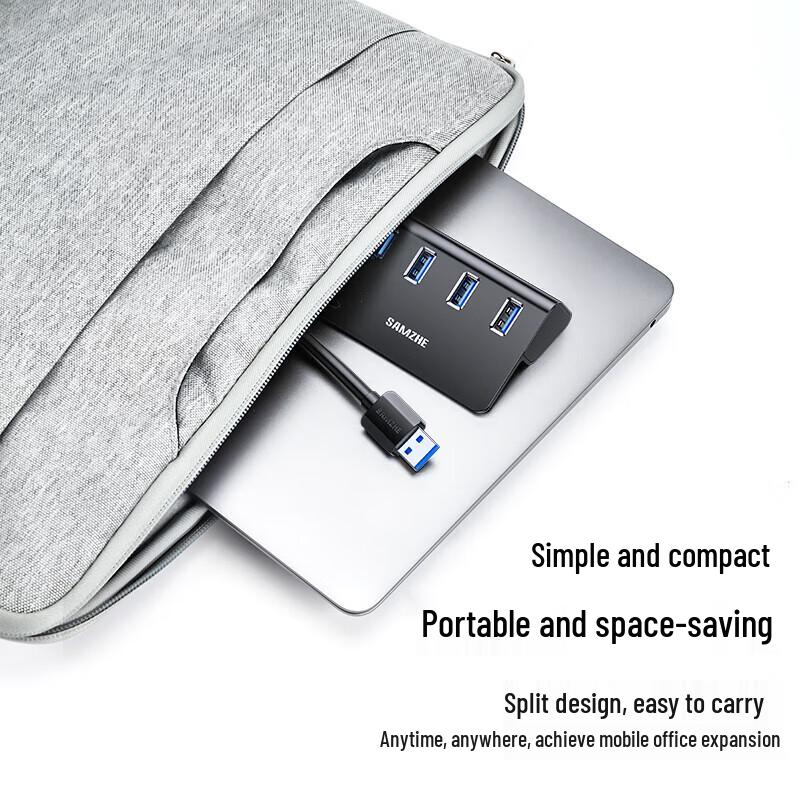SAMZHE JXQ-H04 USB 3.0 4-Port Aluminum Desktop HUB