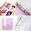 Transparent Sparkling Large Capacity 6hole Album With Pp Cover For Gift Giving And Collecting