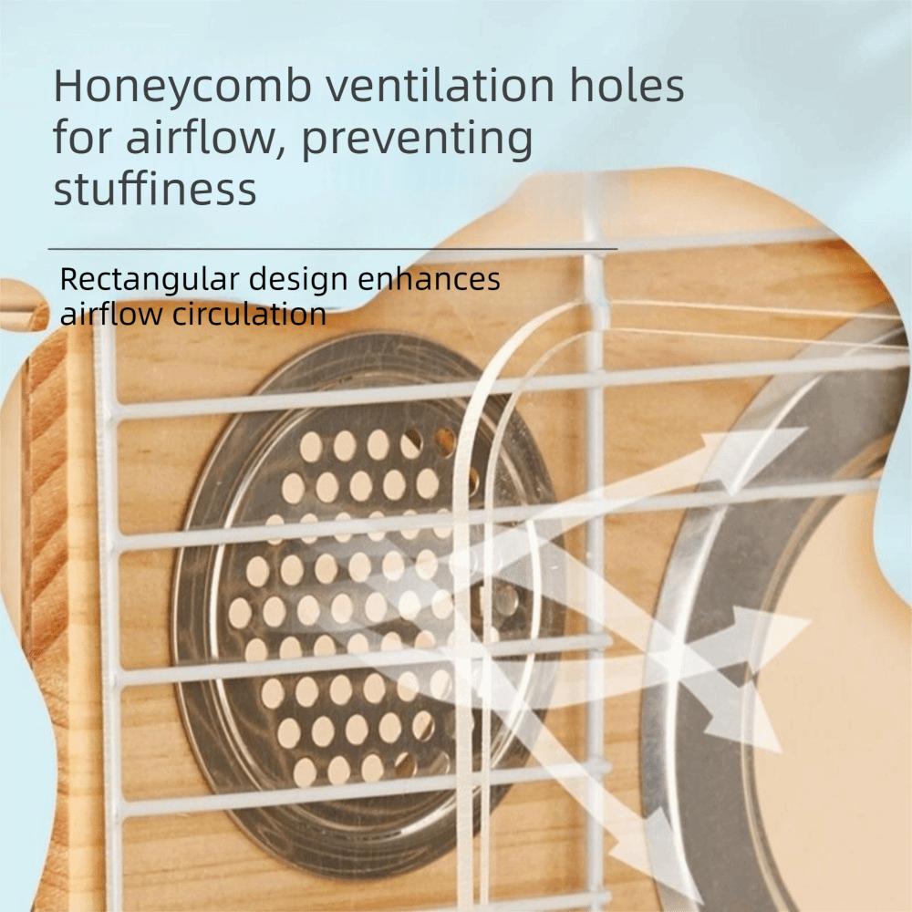 Atmungsaktive Wellensittich-Nistkasten Sichtbarer Vogelkäfig Haus Holznest Vogel Brutzeit