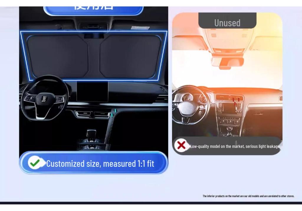 Skoda Octavia, Superb, Rapid, Karoq, Kamiq Heat Insulation Sunshade Umbrella Curtain.