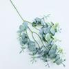 Single 3 Prong Pointed Eucalyptus Leaf Home Interior Decoration Flower Arrangement Simulation Plastic Wedding Money