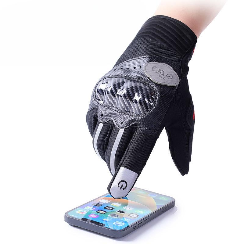 Cycling Gloves Four Seasons Men's Outdoor Sports Motorcycle Case Touch Screen Off Road Palm Protection Shock Absorbing and Anti Slip Gloves