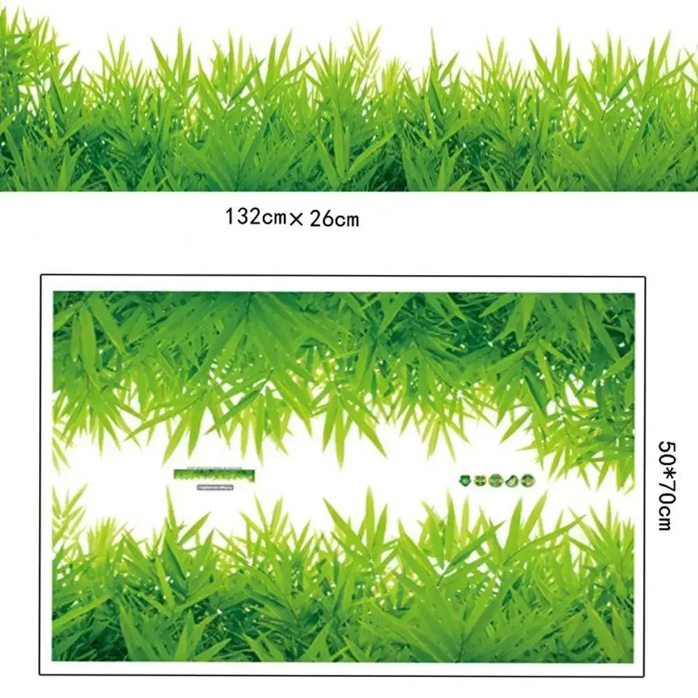 

Wall Stickers 3D Fresh Green Grass Poster Baseboard PVC Skirting Home Living Room Bedroom Bathroom Kitchen Nursery Balcony Decor
