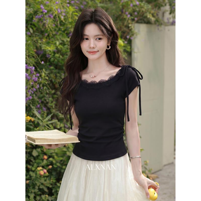 Lu Xiangnan Women s Elegant Short Sleeve T-shirt S