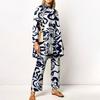 Autumn Creative Print Two-Piece Set Fall Fashion Print Casual Long-Sleeve Suit