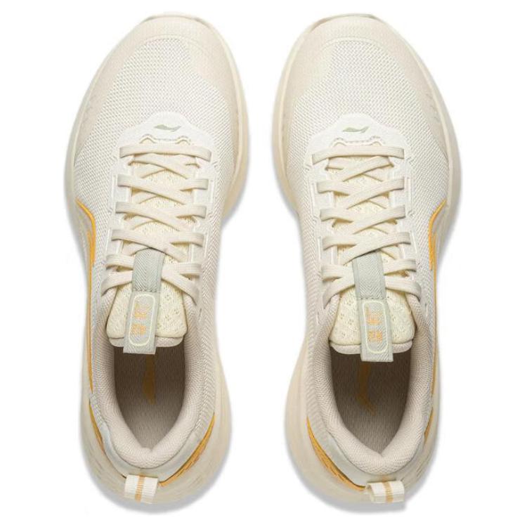 Li Ning Light Cloud Soft Rebound Casual Running Shoes Women Sneakers Yellow ARSV038-11