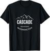 Retro Cool Cascade Mountains Washington Mountains Novelty T-Shirt