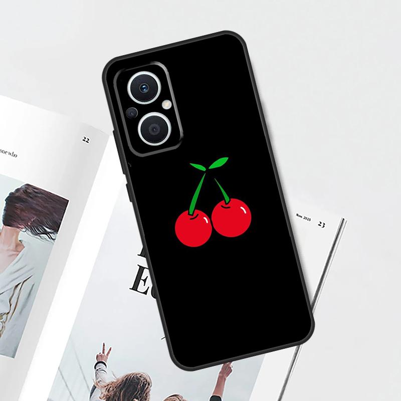 Cherry Cherries Pattern Case For OPPO Reno 15 F 14 13 12 11 10 Pro 14F 13F 12F 11F 8T OPPO Find X9 X8 X5 X6 Pro Cover