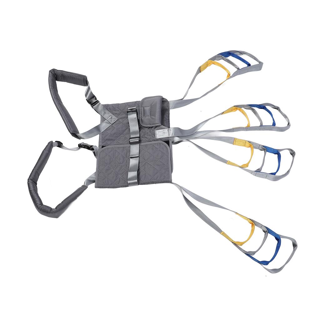 Patientenlifter Gehschlinge für Erwachsene Unterstützende Gehtrainingshilfe Ganzkörper Stehgurt Gepolsterte Verstellbare Hebe-Gehschlinge S