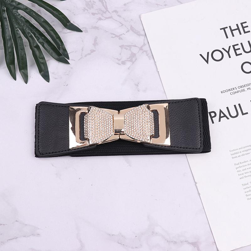 Wide Elastic Waistband  Bow Knot Ladies Corset Belt Waist Dress Decor