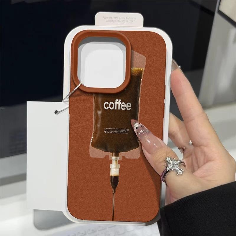 Coffee Infusion Bag White Soft Phone Case For Samsung Galaxy S26 Ultra S25 S24 FE S23 S22 S21 Plus A17 A37 A57 A56 A54 A55 Cover