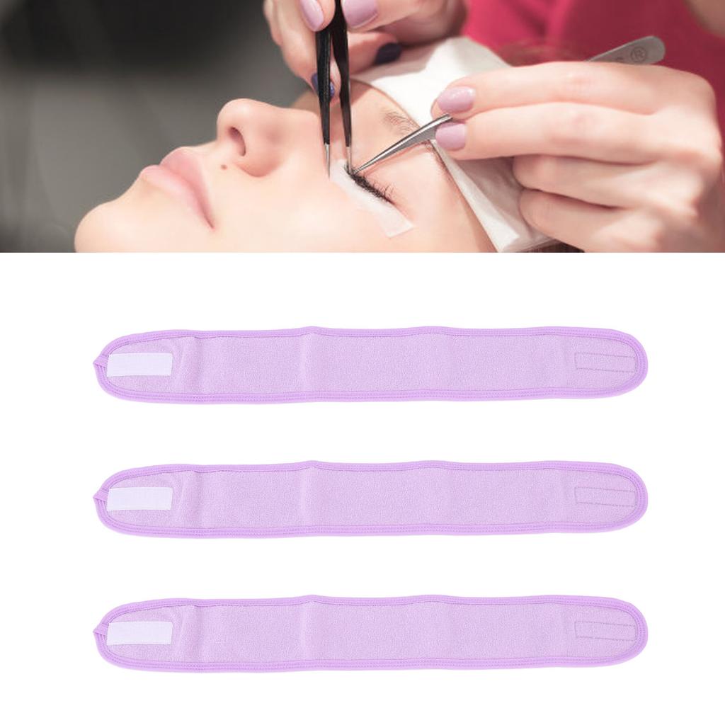 3pcs For  Pads for Eyelash Extension Japanese   Lash Extension Headband Wrap Soft Makeup Hairband for Beauty Salon