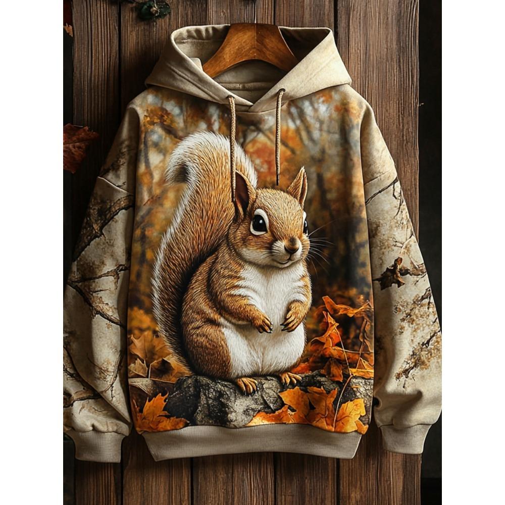 Animal Sweatshirt Funny Chicken Squirrel Horse Rabbit 3d Print Hoodie Men Women Fashion Oversize Hoodies Women Sweat Street Coat