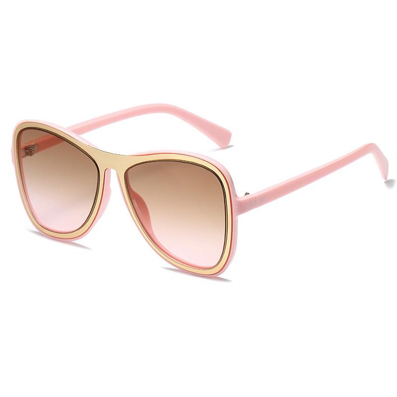 

New Cat Eye Sunglasses Women Vintage Pilot Shades Brand Designer Gafas Luxury Sun Glasses UV400 Eyewear Oculos as picture розовый