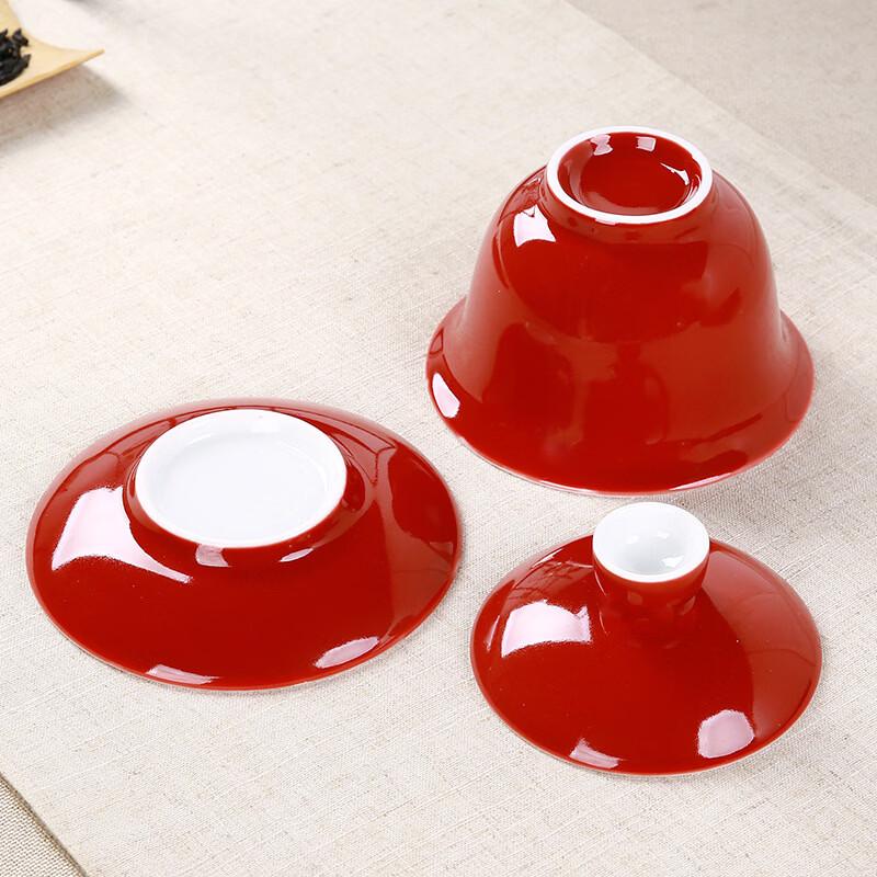 Shangqi Ceramic Sancai Gaiwan Teacup