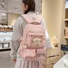 Schoolbag New Fashion Versatile School Bag Female Junior High School Student High Value Cute Backpack Pain Bag Large Capacity Backpack Bag