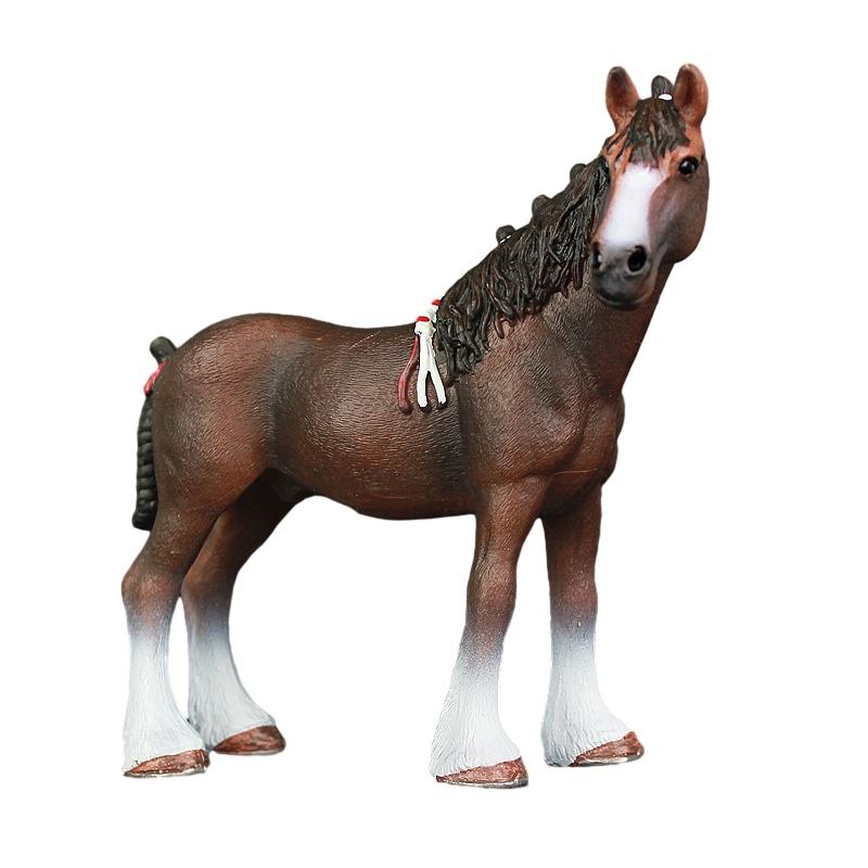 Realistic Pvc Horse Model Toy Cute And Healing Farm Animal Figurine For Decoration 12*5.5*12cm