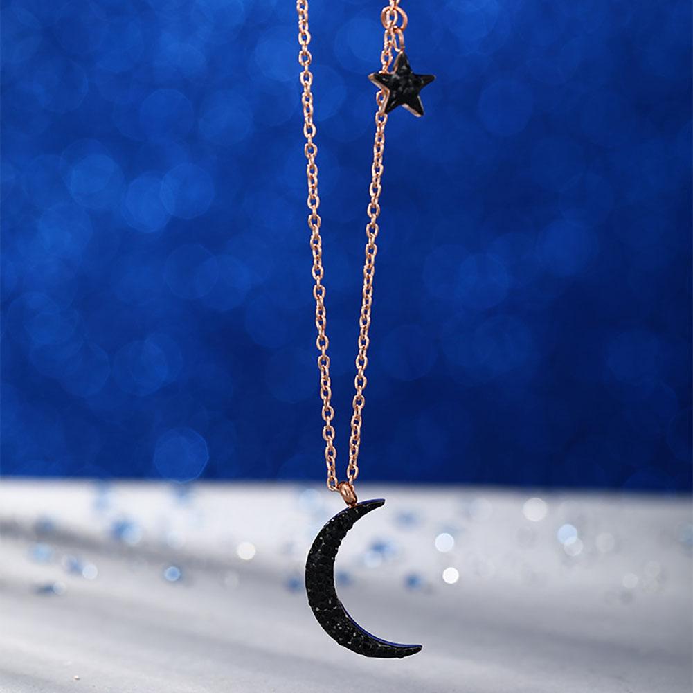 Fashion Simple Women Chain Summer Moon Star Shape Necklace Jewelry Accessory(CHN 132)