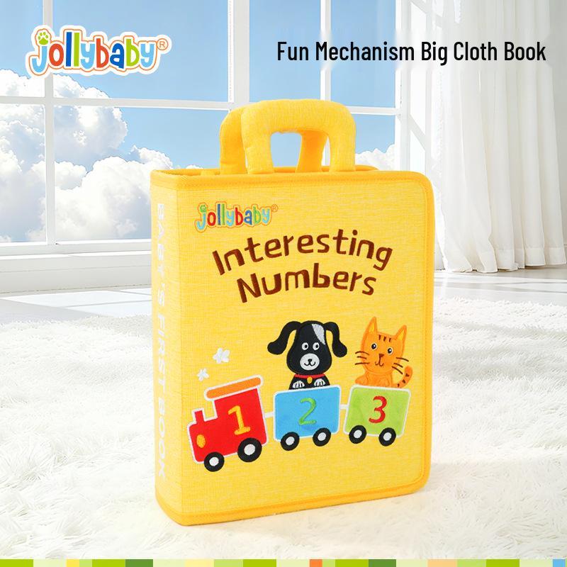 Jollybaby Large Digital Cloth Book for Baby Early Education