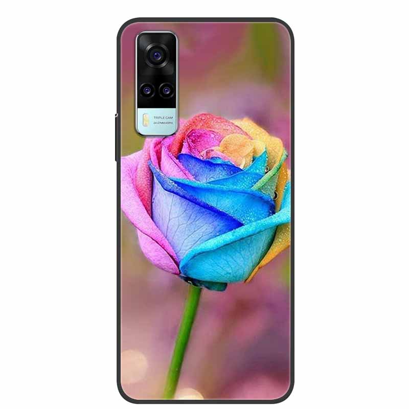 For vivo Y31 2021 Case Shockproof Soft silicone TPU Back Cover For Vivo Y53S 4G Y31 2021 Y 31 Case V2036 Phone Case Cute Cartoon