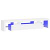 Vidaxl Szafka Pod Tv Z Oświetleniem Led, Biała 200X36,5X40 Cm